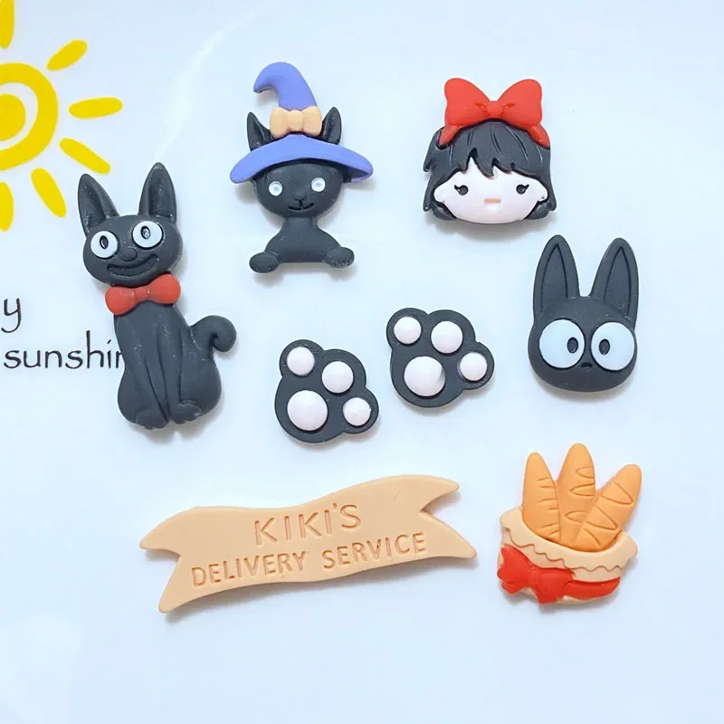

10 шт. новые милые мини Хэллоуин черная кошка серия Смола с плоским основанием Кабошон Скрапбукинг кавайные украшения Аксессуары