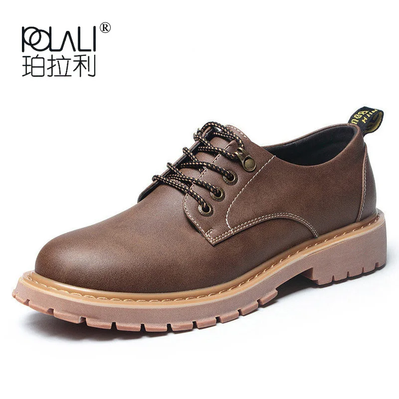 PHERON брендовая мужская повседневная обувь преимущество верхний слой кожа Мужская