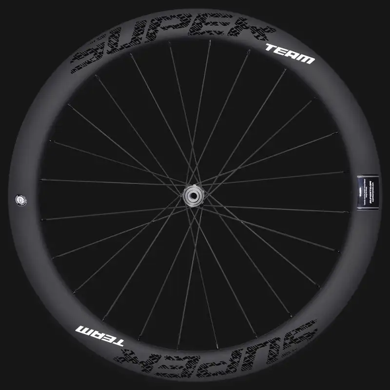 Фото Колесный комплект SUPERTEAM Classic PRO Light D28-50 из карбона, дисковые тормоза, колеса 700C, керамические втулки 36T, спицы Pillar №1