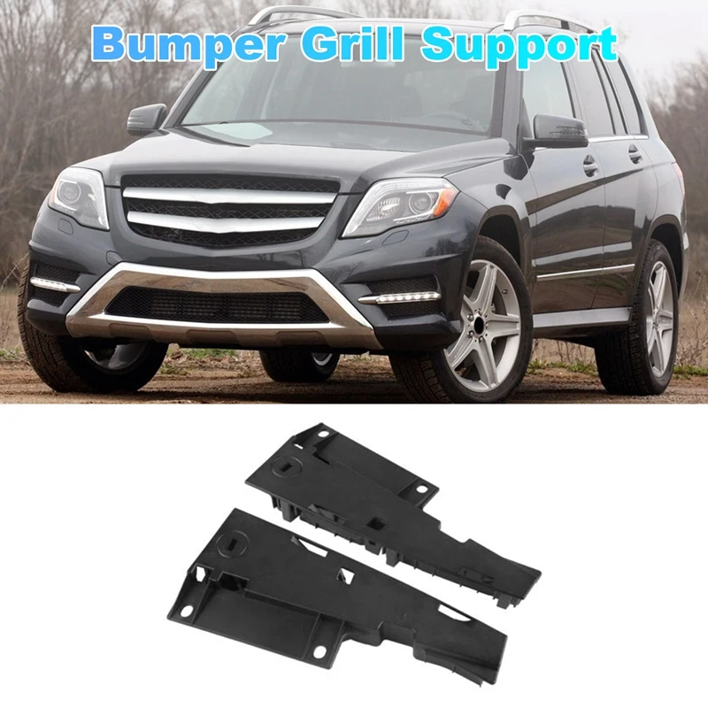 

Front Left & Right Upper Bumper Grill Support Holder For Mercedes Benz GLK350 2010-2015 2048850436 2048850536