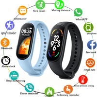 2022 new m7 smart watches ip67 men watch fitness tracker heart rate blood pressure monitor smart bracelet for mobile phone