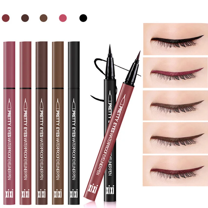 Водостойкие быстросохнущие технические карандаши 5 цветов s Глаза Коричневого