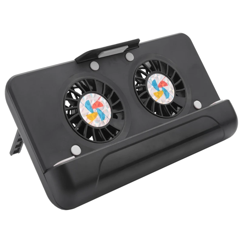 

Cell Phone Cooler, Usb Cooling Dual Fan Radiator/Stand Holder/Power Bank With 4400Mah Rechargeable Battery For Iphone Smart Phon
