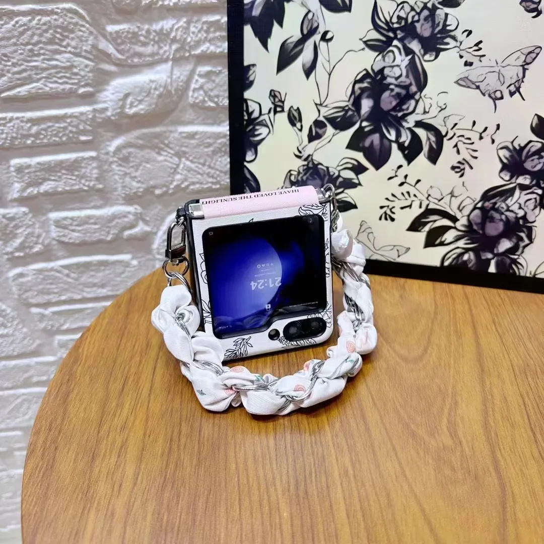 Флип-чехол для Samsung Galaxy Z Flip5 Flip4 5 4 дюйма с держателем