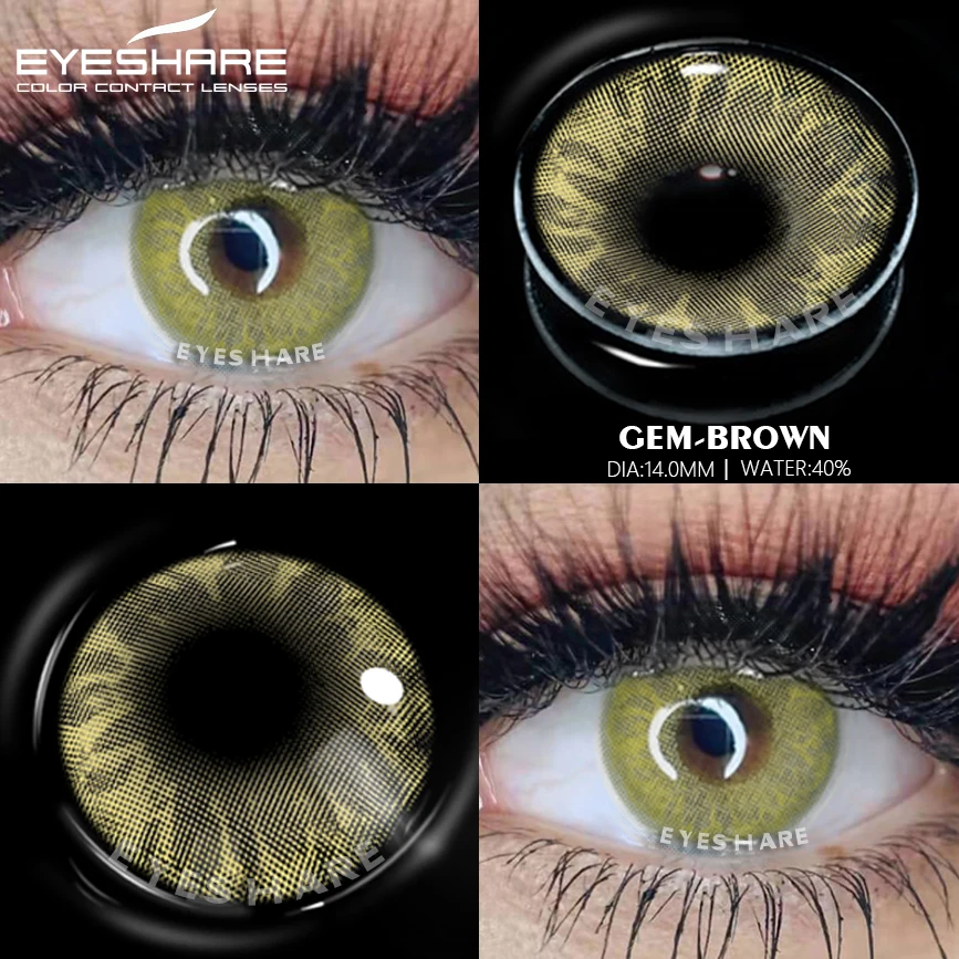 Контактные линзы EYESHARE цвет Эд цветные контактные для глаз красоты косметические