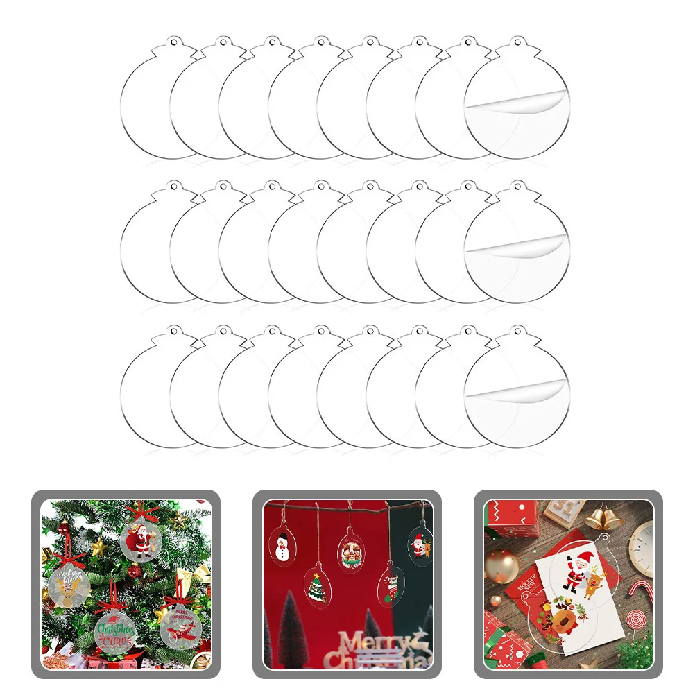 

72 Pcs Lob Christmas Ornament Xmas Ornaments Prom Balls Decorative Tree Acrylic Party Favors