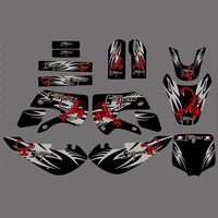 scorpions new style team graphicsbackgrounds decal stickers kits for kawasaki klx 110 65 style pit dirt bikeblackwhite