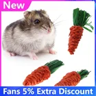 Новинка, 3 шт.компл., кролик в форме моркови, хомяк, жевательные игрушки для кусания, хомяк, морская свинка, игрушки для чистки зубов