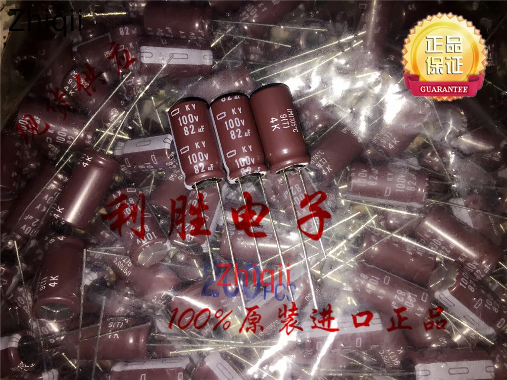 10 шт./30 шт. оригинальный новый 82 мкФ 100V NIPPON CHEMI-CON конденсатор 100V82UF 10*20 KY высокая