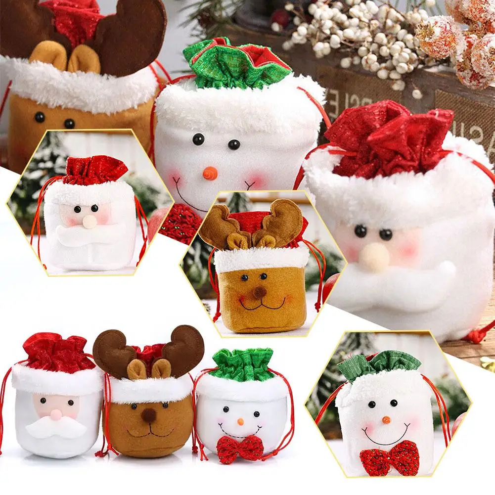 Новинка 2024 года рождественский мешок Санта-Клауса детские рождественские