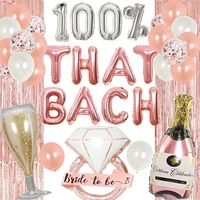 funmemoir rose gold bachelorette party decorations 100 that bach balloons bride to be sash curtain bridal shower party supplies