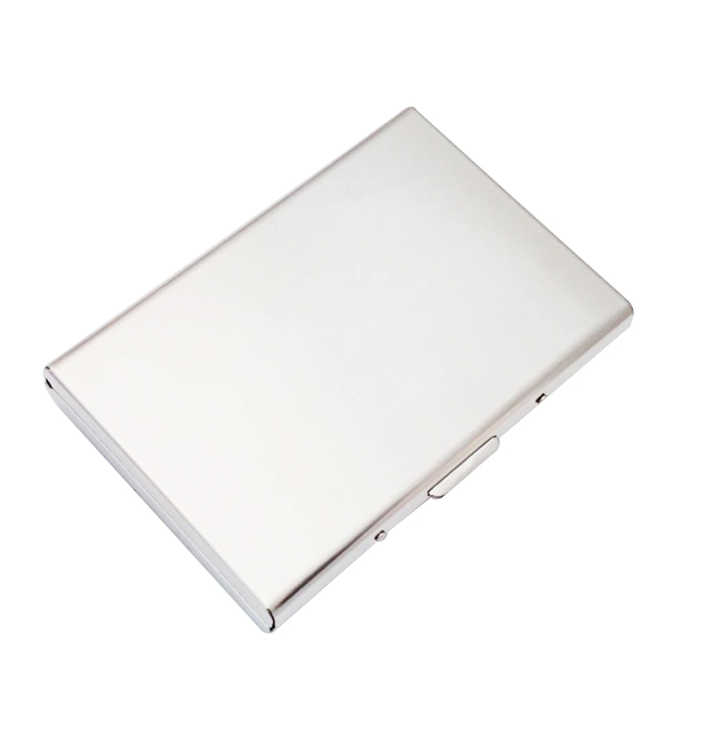 

Металлический футляр для хранения карт, деловая фреза для мужчин, женщин, мужчин, кредитная карта из ПВХ, искусственная Матовая нержавеющая ...