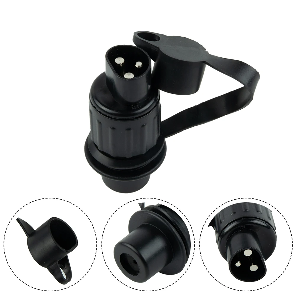 

3Pin Trailer Plug Adapter Motorhome Power Cord Socket Connector Trailer Tractor Plug Socket Interior Replacement Parts