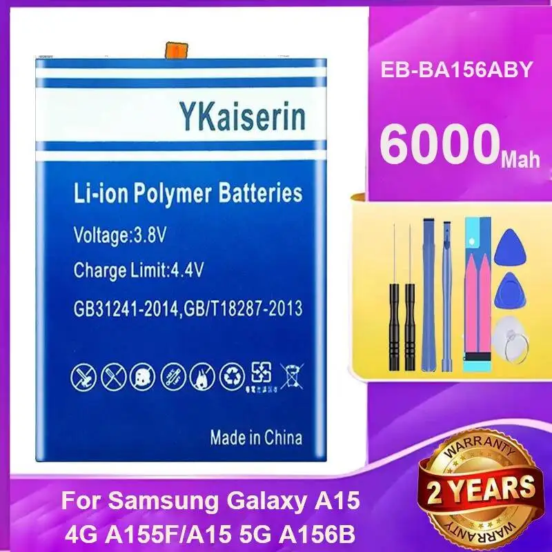 Фото EB-BA136ABY EB-BA156ABY Аккумулятор для Samsung Galaxy A10S/A20s/A13/A146 A14/A15 A156B/A16 5G A15 4G A155F EB-BA166ABY EB-BA146ABY №2
