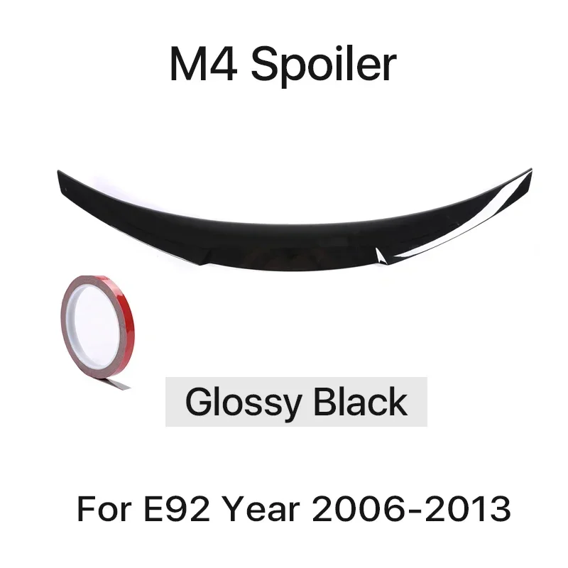 

Для BMW 3 серии E92 E93 2006-2014 320i 325i Глянцевый черный M3 M4 MP PSM Стиль Задний бампер Багажник Крыло Хвостовой комплект Спойлер на крышу Губа