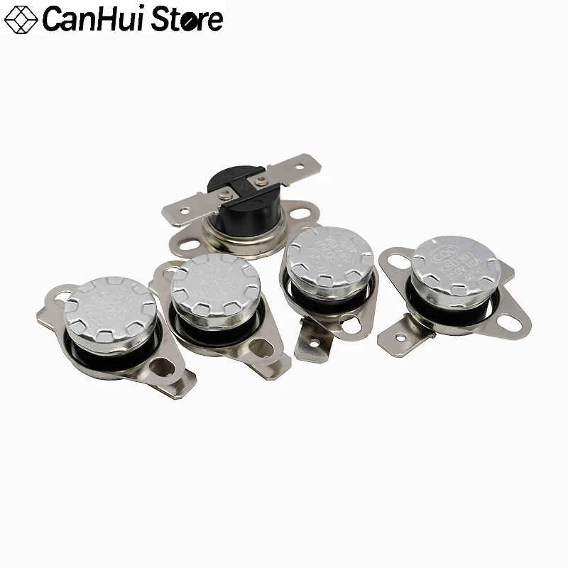 1шт нормально закрытый 10A / 250V KSD301 терморегулятор 40 50 65 70 85 90 100 110 115 120 125 135 140 145 150 155