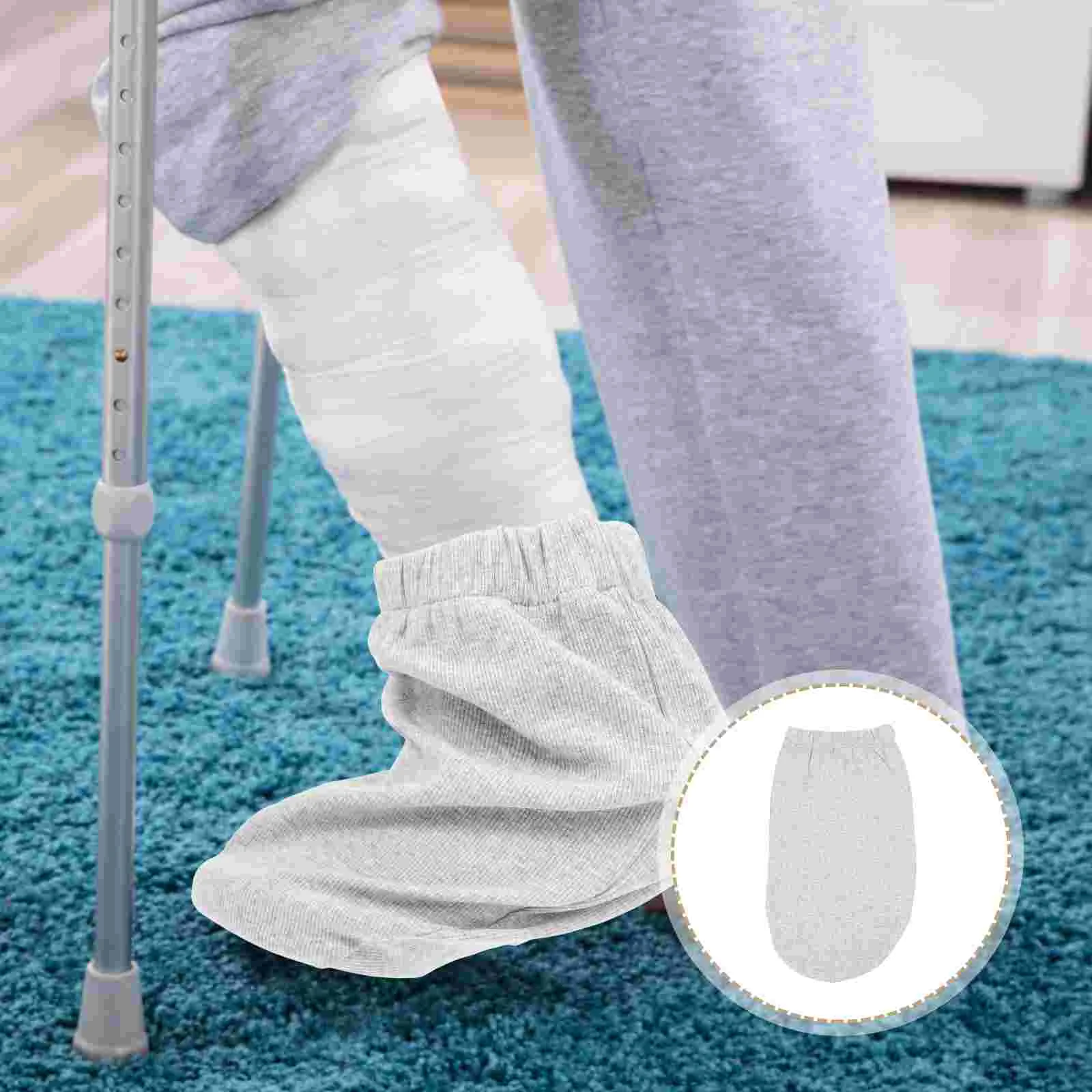 

Sock Cover Foot Socks Gypsum Cast Warm Nursing Toe Caring Cotton Breathable Orthotic Protector Men Loose Covers Over Care