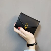 women female leather multi functional multi card card holder small purse vintage coin purse short wallet