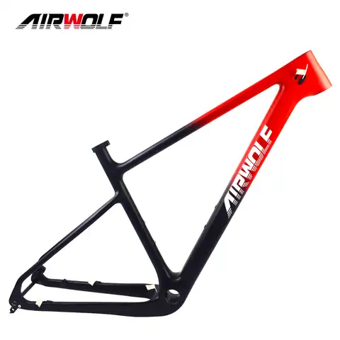Рама для горного велосипеда AIRWOLF, 29-дюймовая карбоновая рама для горного велосипеда, модель Mtb 29 xc с твердым хвостом, с осью или быстроразъемн...