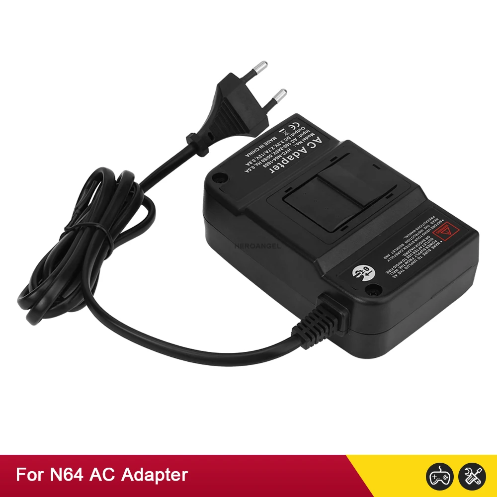 EU/US Plug For N64 AC Adapter Portable Travel Power Adapter Power Supply Converter Wall Charger For Nintend 64 Game Accessories images - 6