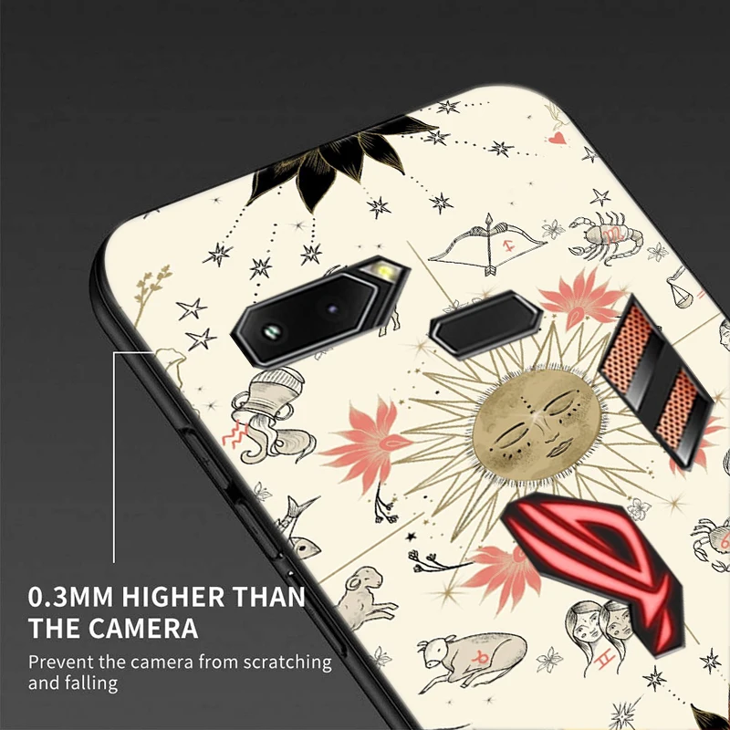 Уникальный Роскошный чехол для ASUS ROG Phone ZS600KL Мягкая силиконовая задняя крышка из