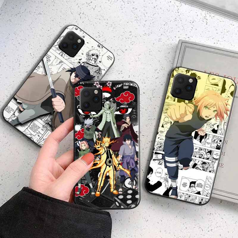 

Naruto Anime Phone Case For Funda iPhone 13 11 Pro Max 12 Mini X XR XS Max SE 2020 Etui Back Coque Carcasa Silicone Cover