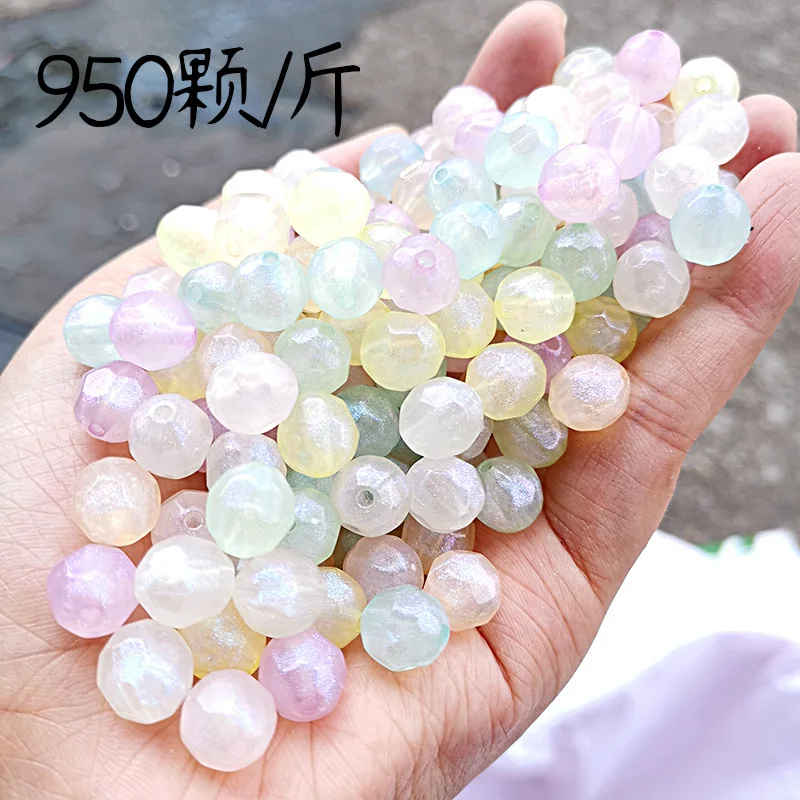 

Newest AB Jelly Colors Acrylic Jewelry Beads Facted Round Heart Pumpkin Star Plastic Necklace Bracelet Earring Beading Material