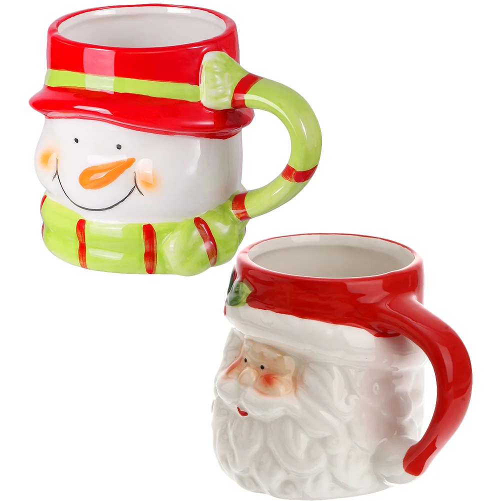 

Christmas Mug Mugs Coffee Cup Ceramic Santa Snowman Tea Cups Water Latte Funny Espresso Beveragedrinking Travel Festival Set