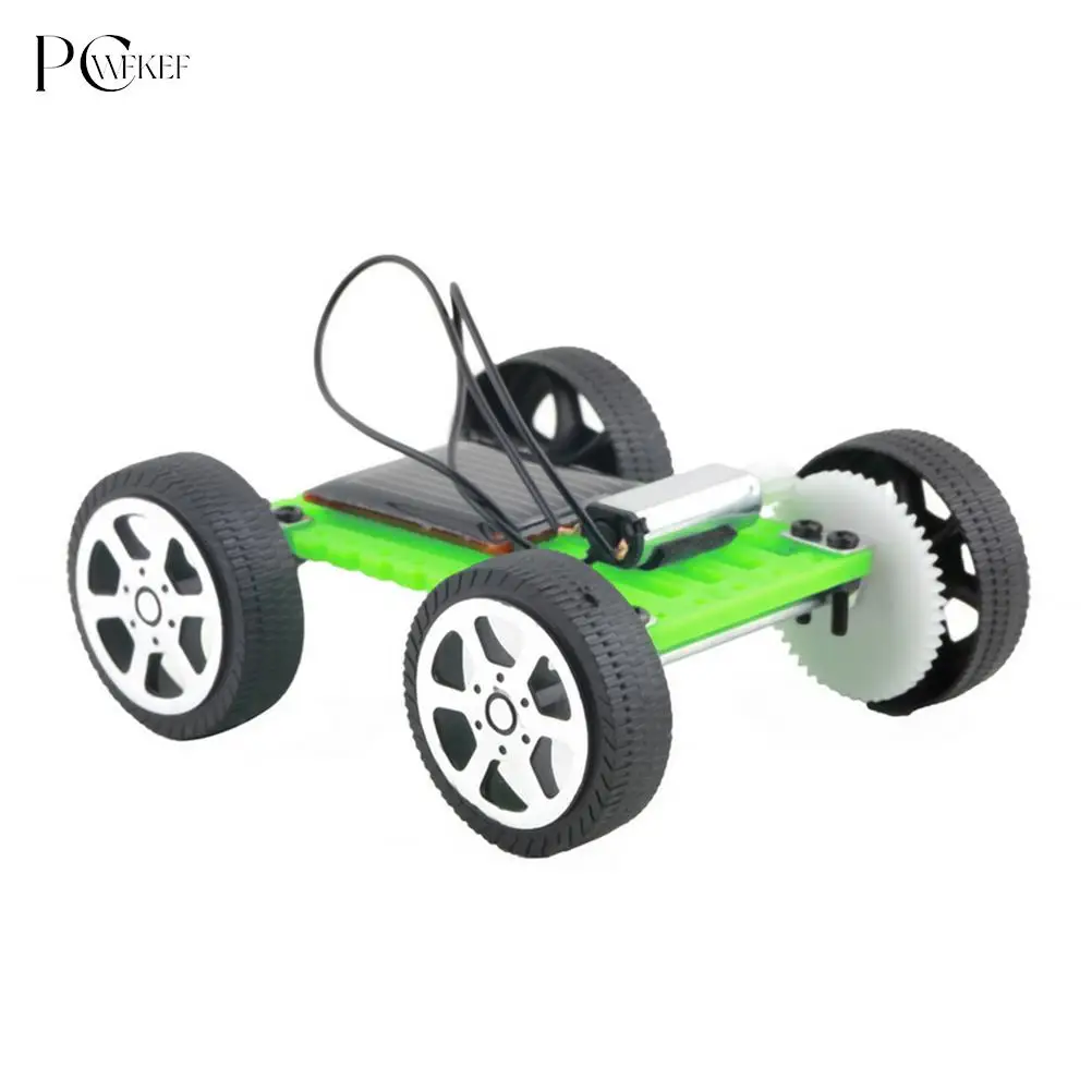 1 шт. мини-игрушка на солнечной батарее DIY автомобиль Детский Развивающий Пазл IQ