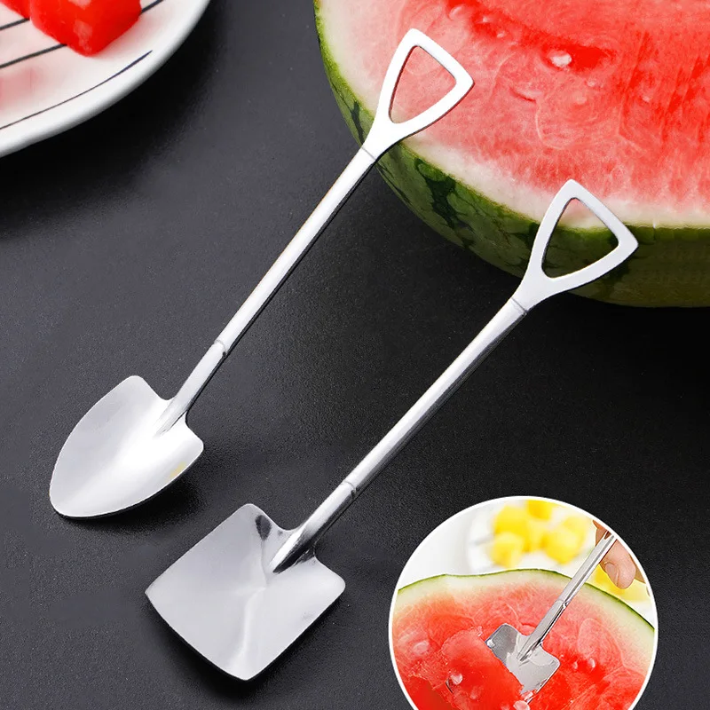 

Watermelon Spoon Shovel Creative Cute Small pointed square Spoon Eating Spoon Spoon Dessert Ice Cream Shovel Soup Spoon