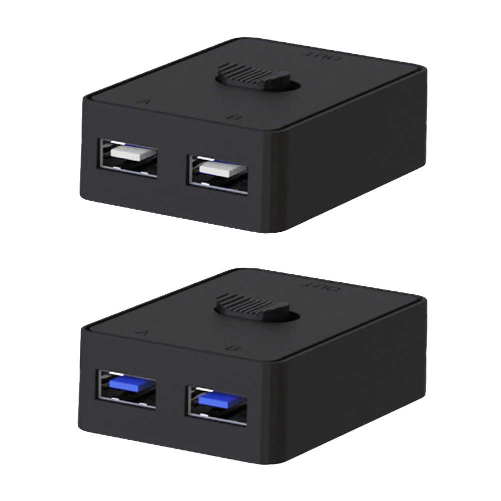 Переключатель USB 3,0, переключатель 2 в 1, KVM-переключатель, USB-переключатель 5 Гбит/с, USB 3,0, двухсторонний Sharer для ПК, клавиатуры, мыши, принтера
