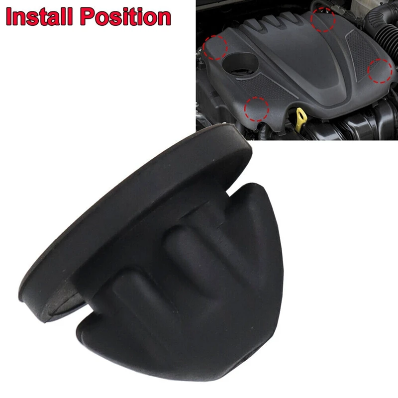 100 шт. резиновое Крепление на крышку двигателя автомобиля втулка ограничитель