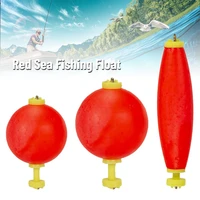 10pcs hot plastic round oval cat fish ball boia eva foam red sea fishing float bobber