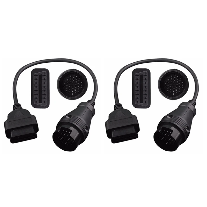 

2 шт., диагностический адаптер для Benz MB 38 Pin To 16 Pin OBD2 OBD II