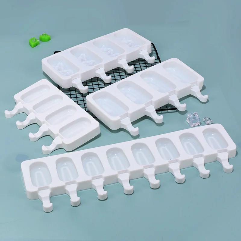 

New 3/4 Cell Silicone Mold Silicone Ice Cream Mold Popsicle Molds DIY Ice Cream Mould Ice Pop Maker Mould Ice Tray Cools