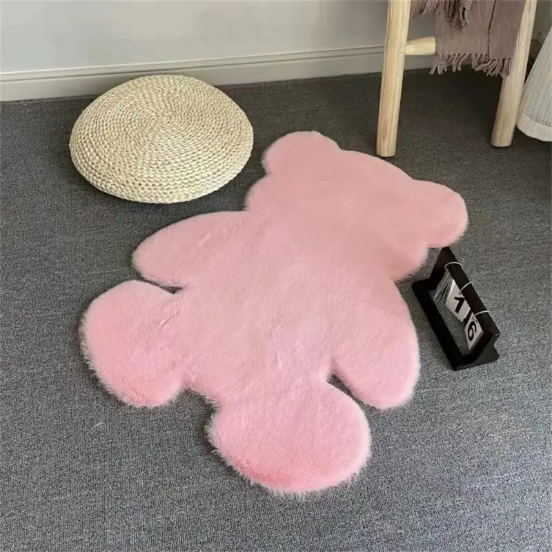 

Bear Rug Super Soft Carpet Modern Living Room Bedroom Antiskid Mat Fluffy Floor Carpets Decor Rugs White Brown Children Doormat