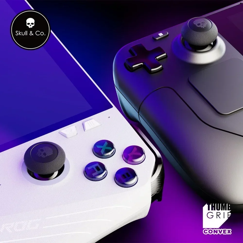 4 шт. Череп и кол. Набор ручек для большого пальца FPS CQC чехол джойстика Steam Deck ROG AllyFPS
