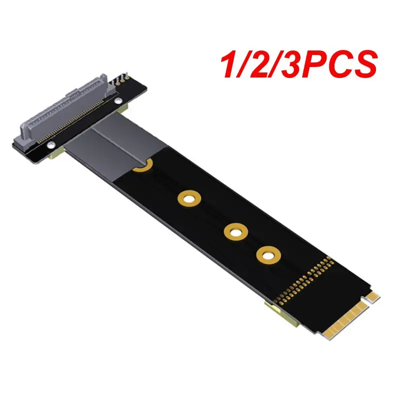 

1/2/3PCS Riser Card Adapter Pvc Pcl-e 3.0 Transmission Lightweight Stable Portable For Windows 10/8/7 Linux Riser Card Black