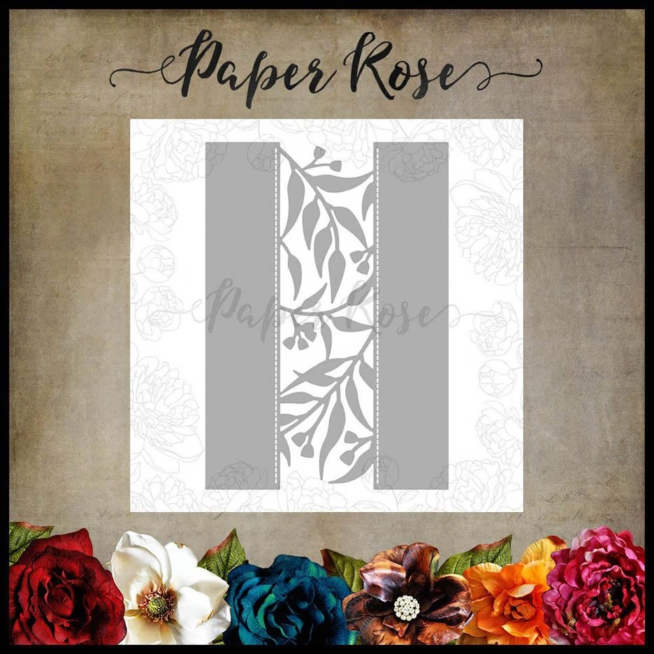 

Square With Leaves Metal Cutting Dies For Diy Scrapbooking Crafts Maker Photo Album Template Handmade Decoration