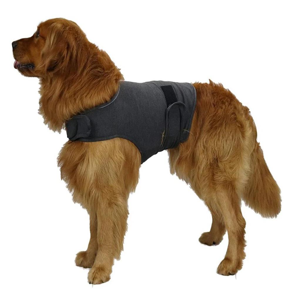 

Stress Relief Dog Anxiety Coat Puppies Wrap Clothes Calming Vest With Reflective Strip Lightweight Pet Supplies For Fireworks