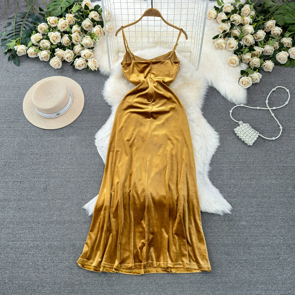 Высококачественное вечернее платье длинная юбка в стиле ретро подчеркивающее