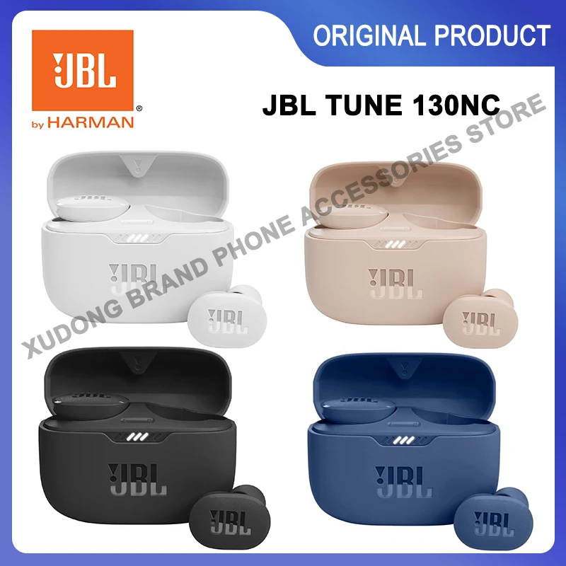 

Original JBL TUNE 130NC TWS Bluetooth True Wireless In Ear Earbuds T130NC Active Noise Cancelling Earphones Gaming Headset