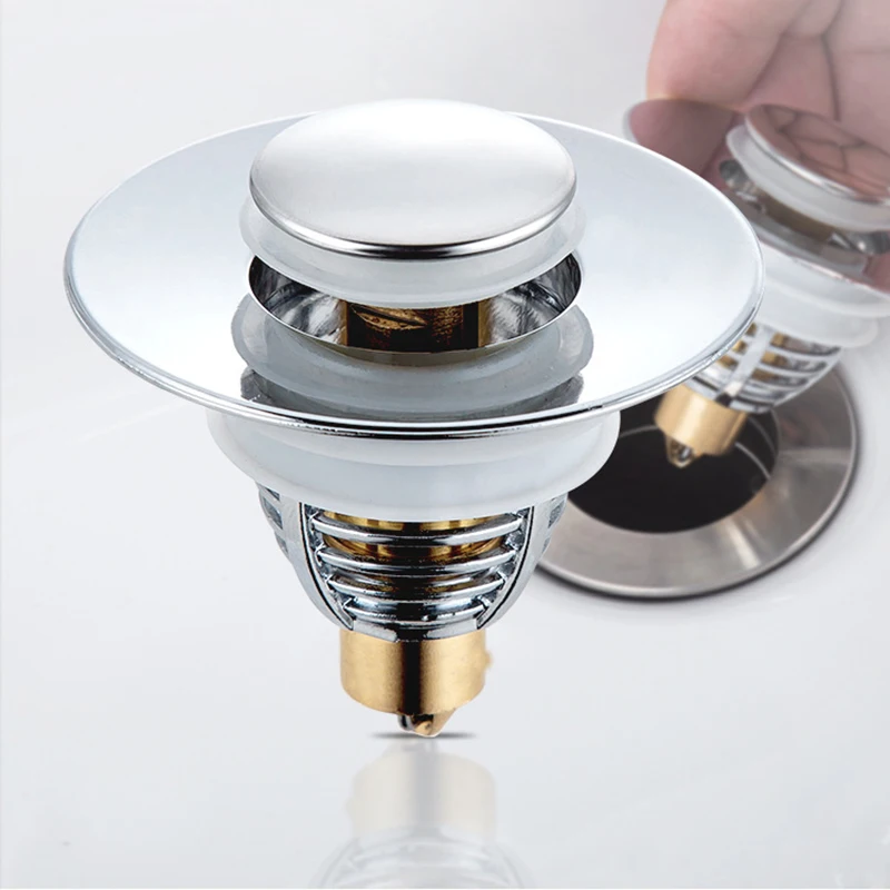 

Bathroom accessories wash basin leakage plug toilet kitchen wash basin basin downcomer bounce core press odor proof flip plate