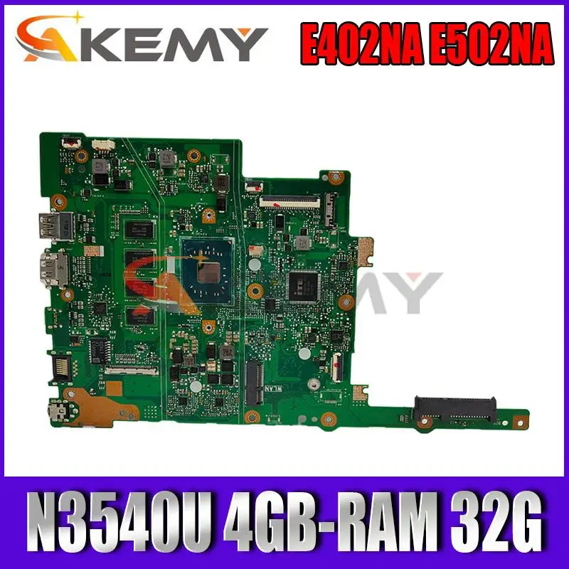 

E402NA For ASUS E402N E502N E402NA E502NA R417N Laotop Motherboard with CPU N3540U 4GB-RAM 32G SSD 100% Fully Tested