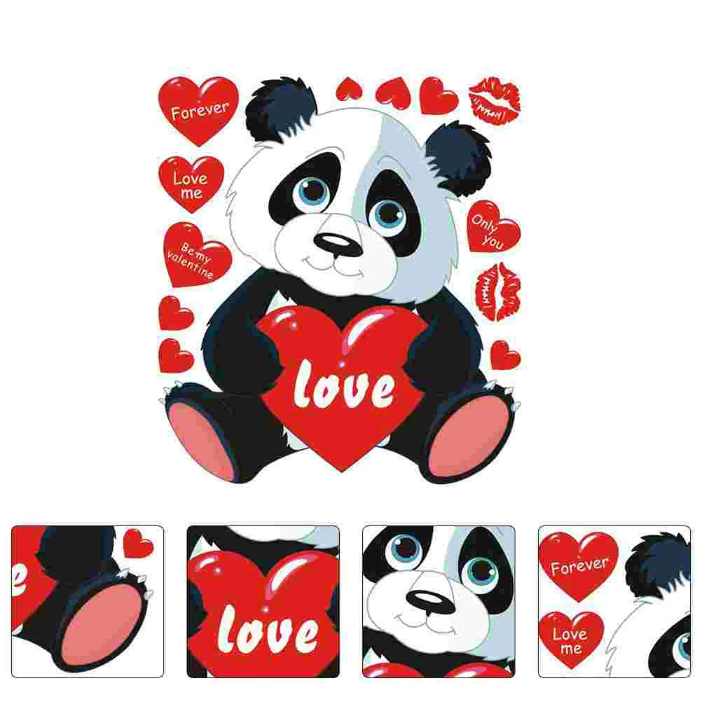 

Wall Stickers Valentines Day Party Decals Decor Heart Kids Windowclings Animal Door Decorations Room Sticker Favors Engagement