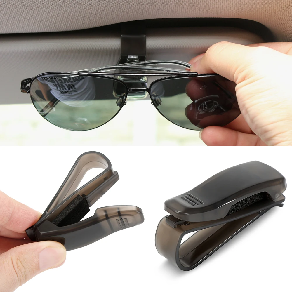 

Car Glasses Case Holder Sunglasses Clip Car Accessories for renault kadjar Duster koleos mitsubishi asx RVR outlander pajero