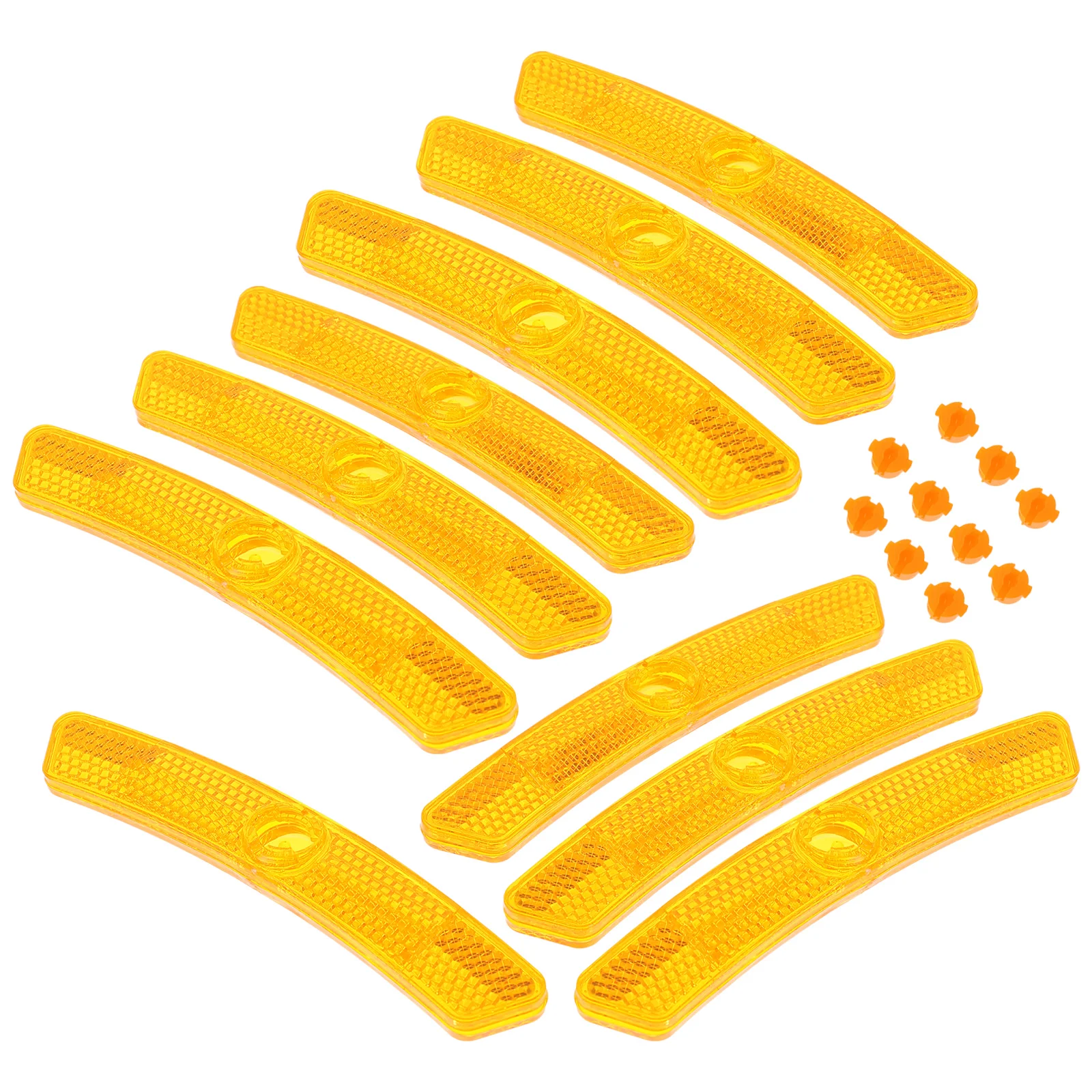 

10pcs Professional Bike Reflectors Replaceable Bicycles Reflectors Warning Reflective Signs For