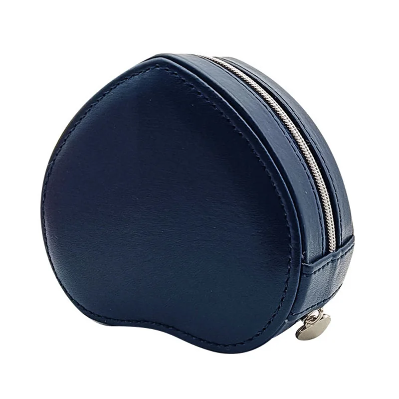 Pu Leather Heart Jewelry Box Heart Shape Jewelry Organizer Box Girls Jewellery Box Travel Earrings Necklace Ring Storage Box