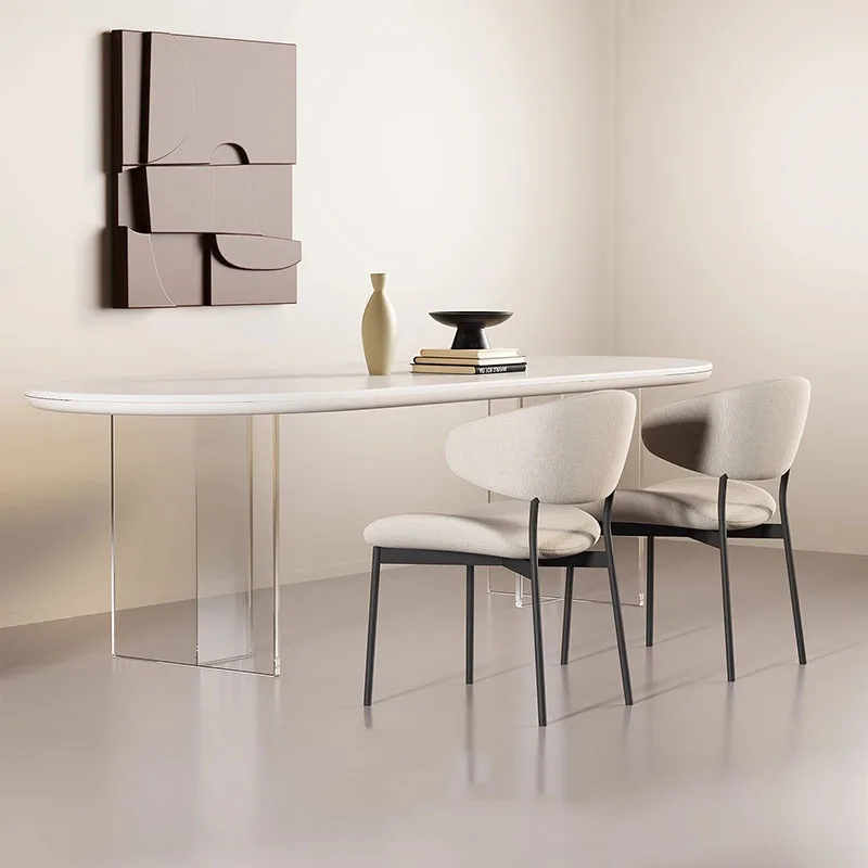 Маникюрные обеденные стулья кремовые для спальни дома крест-накрест табурет