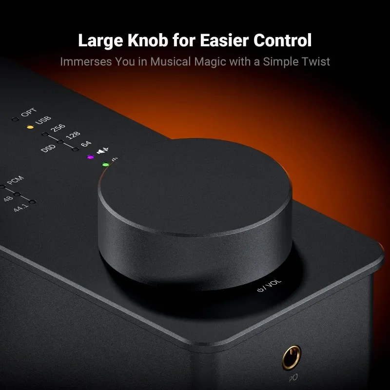 Фото Fosi Audio SK02 USB-декодер с поддержкой DSD 256 PCM ЦАП Усилитель для наушников Аудиоусилитель для сбалансированных наушников 3,5 мм и 4,4 мм №3